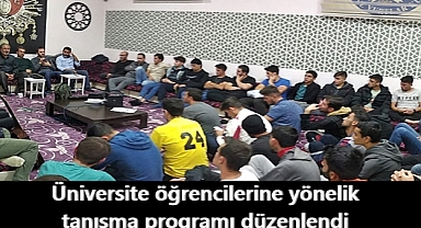Üniversite öğrencilerine yönelik tanışma programı düzenlendi