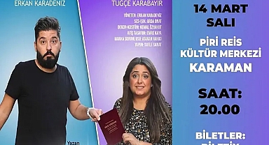 Ruh Öküzüm Adlı Oyun 14 Mart'ta Karaman'da