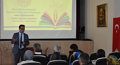 Çalışkan, Aday Öğretmenlik Uyum Eğitimi Semineri'ne katıldı