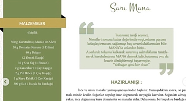 Sarı Mana - Karaman Yemekleri