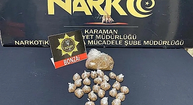 Karaman'da uyuşturucu operasyonunda 1 şüpheli tutuklandı