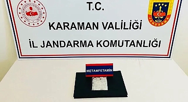 Karaman'da uyuşturucu operasyonunda bir şüpheli yakalandı