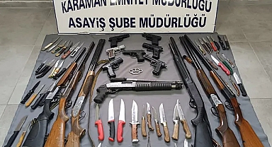 Polis, bir haftalık uygulamada adeta cephanelik ele geçirdi