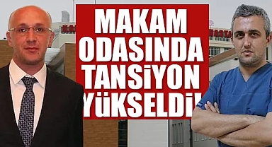 Karaman'da makam odasında tansiyon yükseldi