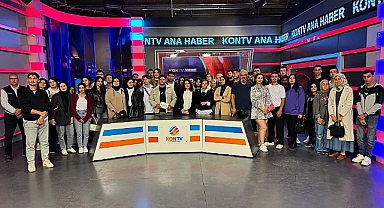 KMÜ'lü Genç İletişimciler KONTV'yi Ziyaret Etti