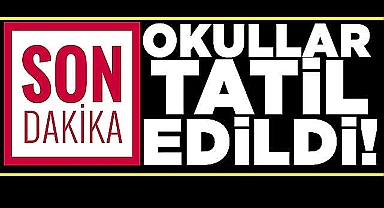 Karaman’da okullar bir günlüğüne tatil edildi