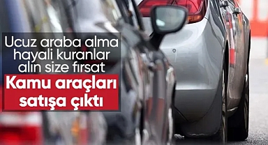 1200 kamu aracının satışına başlandı