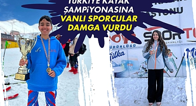Türkiye Kayak Şampiyonasına Vanlı sporcular damga vurdu