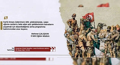 Kut'ül Amare'nin 109. Yıl Dönümü Karaman'da Anılacak