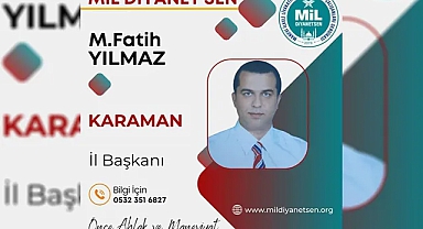 Mil-Diyanet Sen Karaman İl Başkanlığında Görev Değişikliği