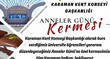 Karaman Kent Konseyi Başkanlığı'ndan Anlamlı Kermes