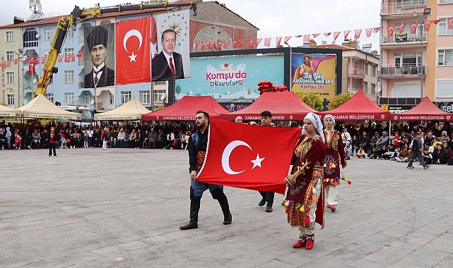 Aktekke Meydanı’nda Cumhuriyet Coşkusu: Karaman’da 102. Yıl Gururla Kutlandı