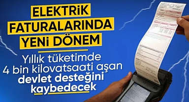 Elektrik Faturalarında Yeni Dönem: Devlet Desteği Limiti 4 Bin kWh’ye Düşürüldü