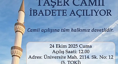 Karaman'da Taşer Cami İbadete Açılıyor