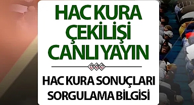 Hac kura sonuçları - 2026 Hac kura sonuçları Canlı Yayın İzle