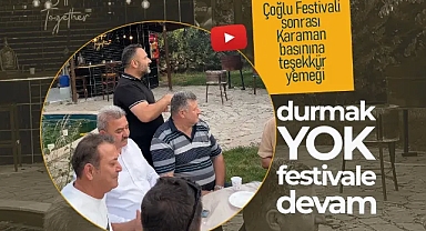 Karaman Basınına Teşekkür Yemeği