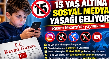 15 Yaş Altına Sosyal Medya Yasağı: Yeni Yönetmelik Resmî Gazete’de Yayımlandı