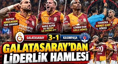Galatasaray’dan Kasımpaşa’ya 3-1’lik Darbe! Sarı-Kırmızılılar Liderliğe Yükseldi