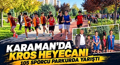 Karaman’da Kros Heyecanı: 105 Sporcu Parkurda Yarıştı